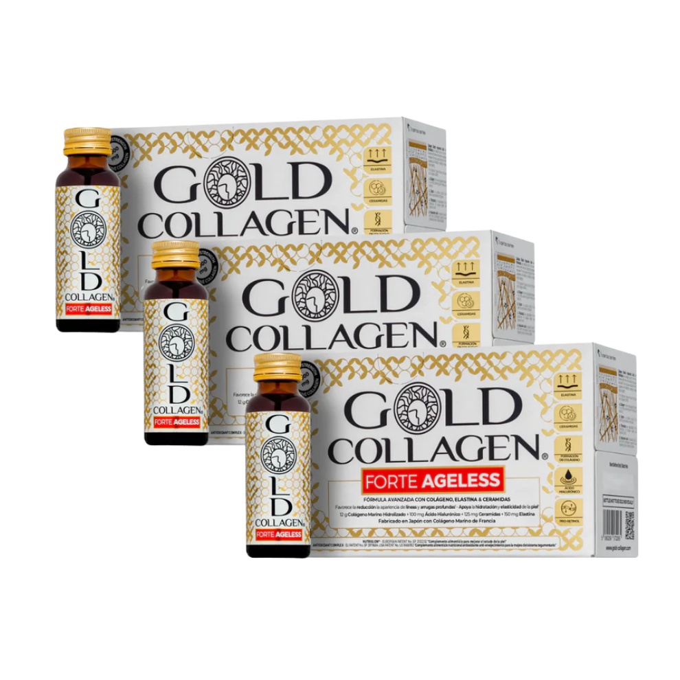 Gold Collagen Forte Ageless - Pack de 3