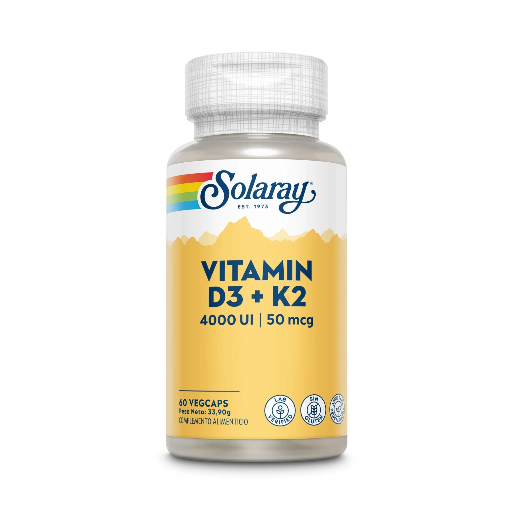 Solaray Vitamina D3 K2 60 uds